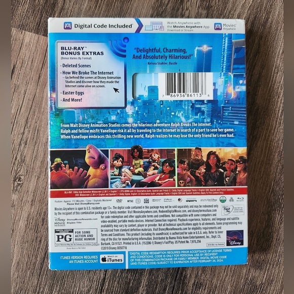 Disney Wreck-It Ralph DVD Blu-ray Movie Bundle - Picture 4 of 4